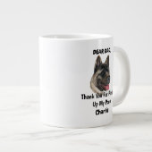 アメリおもしろいカ秋田パパウォーターカラーキニーアート ジャンボコーヒーマグカップ (正面右)