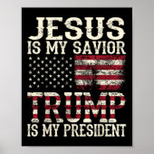 アメリおもしろいカ・イエスは私の救い主であり、トランプは私の救い主である ポスター (正面)