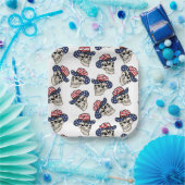 アメリはっきりしたカのカウボーイスカル ペーパープレート (パーティー)