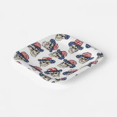 アメリはっきりしたカのカウボーイスカル ペーパープレート (傾斜あり)