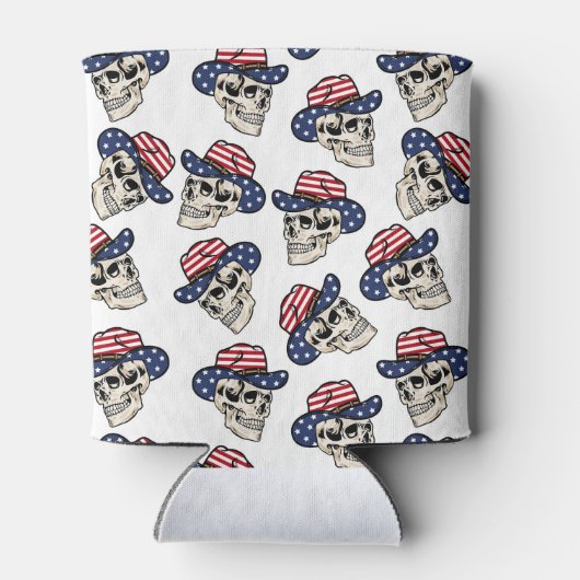 アメリはっきりしたカのカウボーイスカル 缶クーラー (裏面)