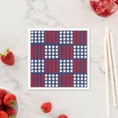 アメリはっきりしたカ・スピリット・スターズ&ストライプお祝い スタンダードカクテルナプキン (インサイチュ)