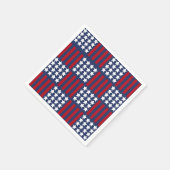 アメリはっきりしたカ・スピリット・スターズ&ストライプお祝い スタンダードカクテルナプキン (角)