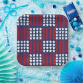 アメリはっきりしたカ・スピリット・スターズ&ストライプお祝い ペーパープレート (パーティー)