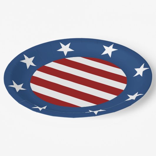 アメリはっきりしたカ ペーパープレート (アングル)