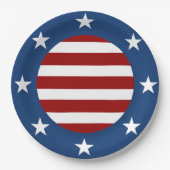 アメリはっきりしたカ ペーパープレート (正面)
