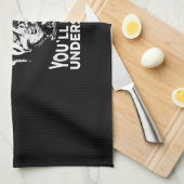 アメリもしカのブルドッグおもしろいギフトは1つもない キッチンタオル (四つ折り)