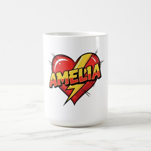 アメリアへの愛 コーヒーマグカップ (中央)