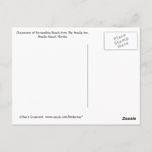 アメリアアイランドドリームバケーション ポストカード (裏面)