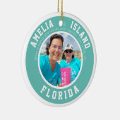 アメリアアイランドバケーションクリスマスセラミックオーナメント セラミックオーナメント (右)