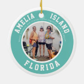 アメリアアイランドバケーションクリスマスセラミックオーナメント セラミックオーナメント (裏面)