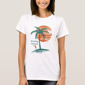 アメリアアイランドパームツリー Tシャツ