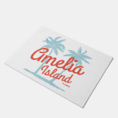 アメリアアイランドフロリダコーラルビーチ土産 ドアマット (アングル)