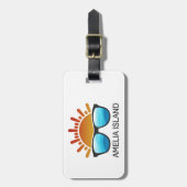 アメリアアイランドフロリダサングラス ラゲッジタグ (正面縦)