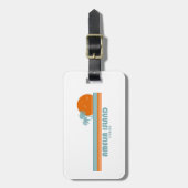 アメリアアイランドフロリダサンパームツリーズ ラゲッジタグ (正面縦)