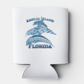 アメリアアイランドフロリダバケーショントライバルドルフィンズ 缶クーラー (裏面)