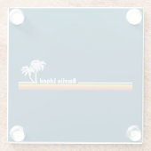 アメリアアイランドフロリダ ガラスコースター (裏面)