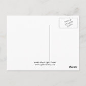 アメリアアイランドライトハウスフロリダポストカード ポストカード (裏面)