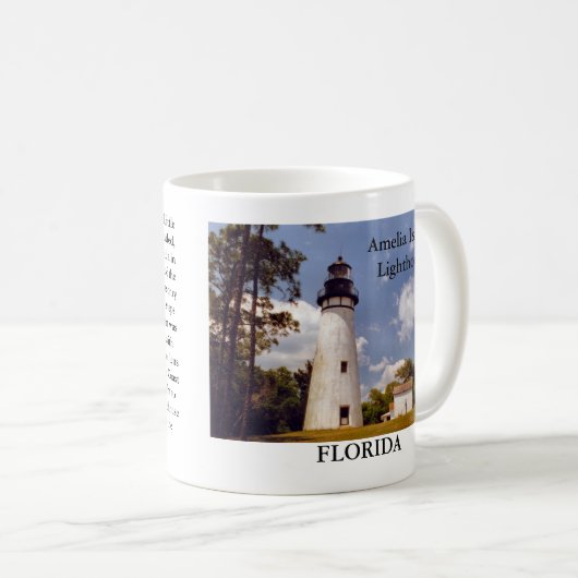アメリアアイランドライトハウスフロリダマグ コーヒーマグカップ (正面右)