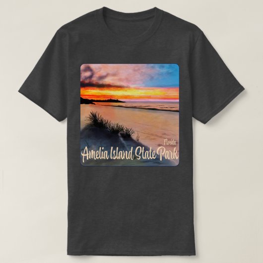 アメリアアイランド州パークフロリダTシャツ Tシャツ (デザイン正面)