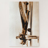 アメリアアハートロッキードエレクトラサーカ1937セピア ジグソーパズル (縦)