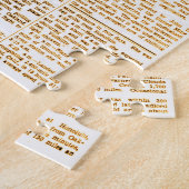 アメリアエアハートヴィンテージ新聞ストーリーセピア ジグソーパズル (側面)