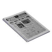 アメリアエアハートヴィンテージ新聞記事 ノートブック (右側)