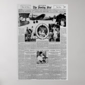 アメリアエアハート1937年世界飛行前 ポスター (正面)