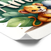 アメリアサファリ子供部屋ウォールアート ポスター (角)