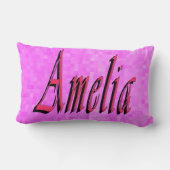 アメリア名ロゴ、 ランバークッション (裏面)