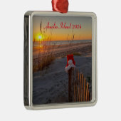 アメリア島のビーチでクリスマスオーナメント メタルオーナメント (右)