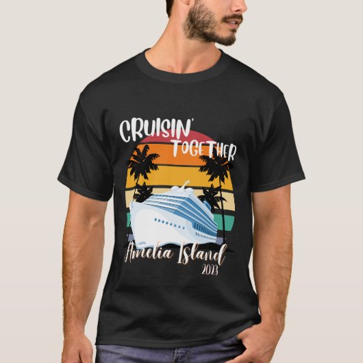 アメリア島クルーズ2023 家族グループ旅行 Tシャツ (正面)