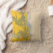 アメリア島フロリダ航海のグラフの地図 クッション (ブランケット)