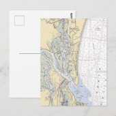 アメリア島 フロリダ州 釣り場 ポストカード (正面/裏面)