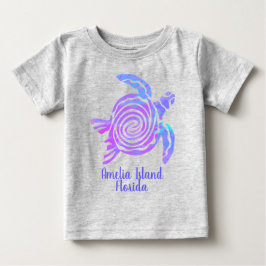 アメリア島 フロリダ カラーブラスト アカウミガメ ベビーTシャツ
