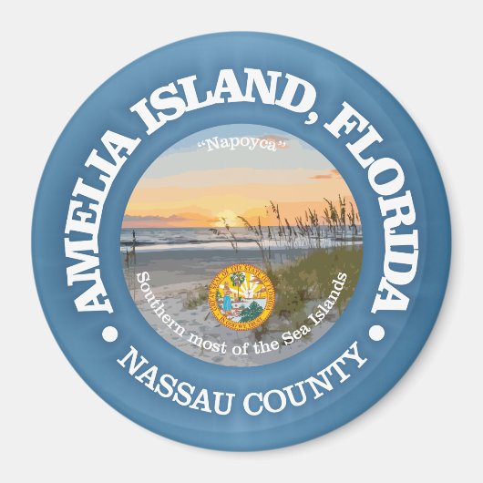 アメリア島(C) マグネット (正面)