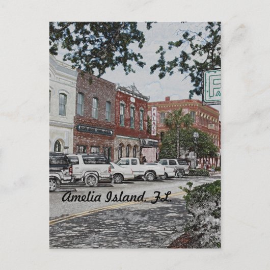 アメリア島FLはがき ポストカード (正面)