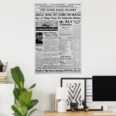 アメリア・アーハートがラジオSosを送信1937年7月3日 ポスター (ホームオフィス)