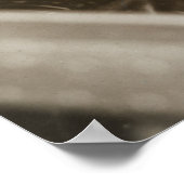 アメリア・エアハートの飛行機コックピット写真 1937年 ポスター (角)