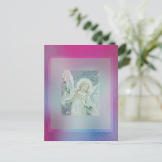 アメリア・カリーの守護天使コラージュ ポストカード (スタンド正面)