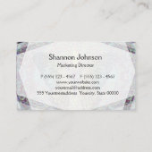 アメリア·キャリーの命の木 名刺 (裏面)