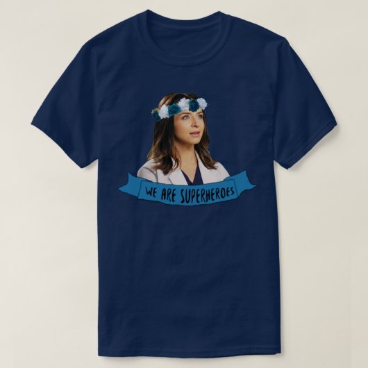 アメリア・シェパードはスーパーヒーローだ Tシャツ (デザイン正面)
