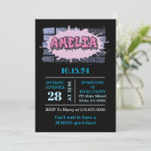 アメリア ユア ネーム ガールズ ピンク グラフィティ ヒップ ホップ 招待状 (スタンド正面)