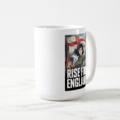 アメリア 英国 イングランド愛国 セントジョージ旗 コーヒーマグカップ (正面右)