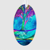 アメリアCarrie著アートワークカラフルな生命の樹 オーナメント (正面)