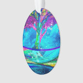 アメリアCarrie著アートワークカラフルな生命の樹 オーナメント (正面)