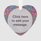 アメリアCarrie著ハートの十字の曼荼羅 オーナメント (裏面)