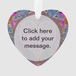 アメリアCarrie著ハートの十字の曼荼羅 オーナメント