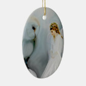 アメリアCarrie著心配の守り神そして白いフクロウ セラミックオーナメント (右)