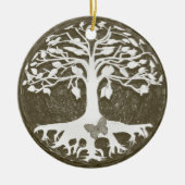アメリアCarrie著新しい始め生命の樹 セラミックオーナメント (正面)